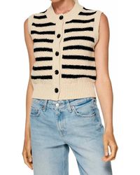 Line & Dot - Miri Striped Sweater Vest - Lyst