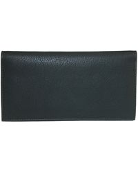 CTM - Leather Solid Color Checkbook Cover Wallet - Lyst