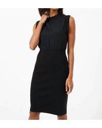 French Connection - Krista Knit Sleeveless Rib Mix Dress - Lyst