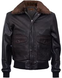 Infinity Leather - Air Force A2 Aviator Leather Bomber Jacket-Sao Paulo - Lyst