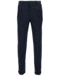 Incotex - Tailored Wool Blend Trousers With Textured Pattern - Lyst