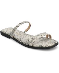 Journee Collection - Journee Brisa Flat Sandals - Lyst
