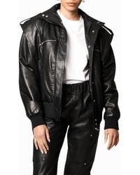 Nicole Miller - Leather Space Jacket - Lyst