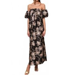 Hutch - Iris Off-The-Shoulder Floral Maxi Dress - Lyst