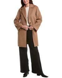 Tahari - Double Face Wool-Blend Coat - Lyst