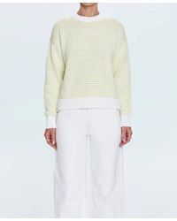 Pistola - Aura Stripe Crew Neck Sweater - Lyst