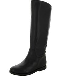 Vince - Leather Pull On Knee-high Boots - Lyst