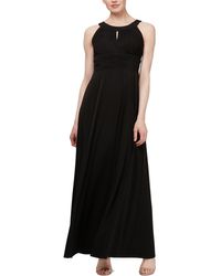 SLNY - Sleeveless Pleated Formal Dress - Lyst