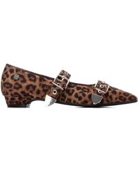 Xti - Pointed Toe Mary Jane Ballet Flats By - Lyst