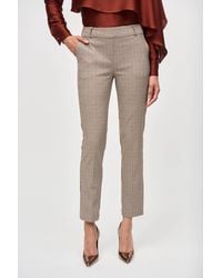 Joseph Ribkoff - Mid Rise Tartan Trousers - Lyst