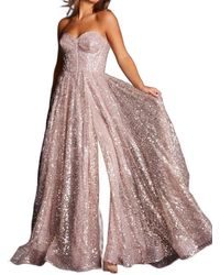 Jovani - Fit And Flare Sweetheart Neckline Dress - Lyst