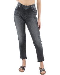Moussy - Checotah Distressed Mid Rise Skinny Jeans - Lyst