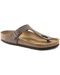 Birkenstock - Gizeh 0043751 Sandals Mocha Toe Post Slip On Comfort Thong - Lyst