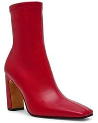 Steve Madden - Vinka Boots Dark Block Heel Ankle Bootie Zap1709 - Lyst