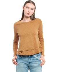 Wilt - Long Sleeve Mock Layer Tee - Lyst