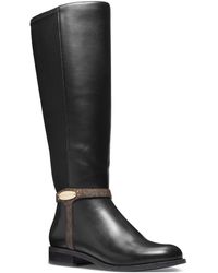 MICHAEL Michael Kors - Finley Leather Riding Knee-high Boots - Lyst
