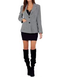 Zaalima Fashion - Long Sleeve Polyester Solid Color Regular Jacket - Lyst