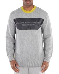 A_COLD_WALL* - A Cold Wall Light Framework Crewneck Graphic Sweater - Lyst
