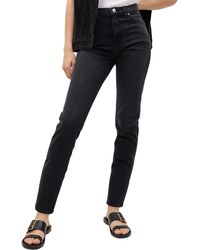 Mng - High Rise Ankle Mom Jeans - Lyst