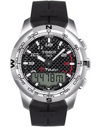 Tissot - T-touch Black Dial Watch - Lyst
