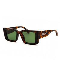 Off-White c/o Virgil Abloh - Sunglasses Square Full Rim, Havana Frame And Lens Oeri077Savannah6055 - Lyst
