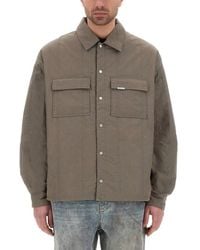 Represent - Quilted Overshirt With Dual Chest Pockets - Lyst