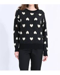 Molly Bracken - Heart Patterned Knitted Sweater - Lyst