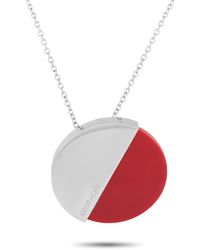 Calvin Klein Spicy Stainless Steel Red Coral Necklace