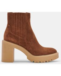 Dolce Vita - Caster H2o Booties Camel Suede - Lyst