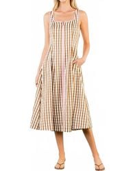 Thml - Gingham Midi Dress - Lyst