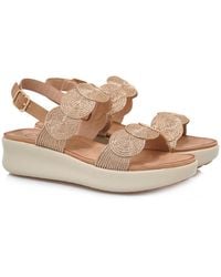 Exe' - Strass Wedge Sandal - Lyst