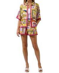 Sugarlips - Island Sunset Postcard Button Shirt - Lyst