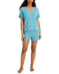 Alfani - V-Neck Shirt & Shorts 2-Piece Set - Lyst