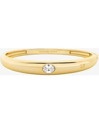 Michael Kors - Precious Metal-Plated Brass Cuff - Lyst