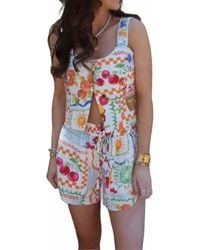 Dress Forum - Summer Picnic Print Shorts & Tank Top Set - Lyst