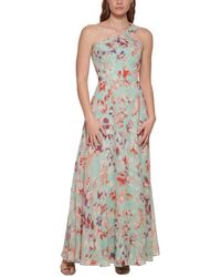 Eliza J - Floral Print One Shoulder Evening Dress - Lyst