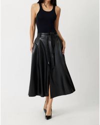 Grey/Ven - The Pembroke Ethical Leather Maxi Skirt - Lyst