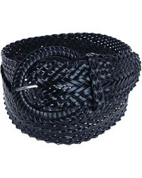 CTM - Braided Wide Belt With Matching Buckle - Lyst