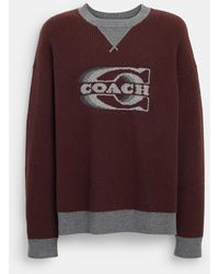 COACH - Gradient Signature Crewneck Sweater - Lyst