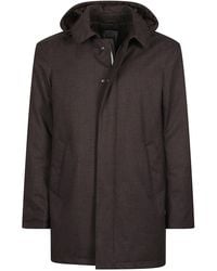 Herno - Hooded Wool-Blend Medium Down Jacket - Lyst