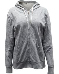 Sandro - Zip-Up Cotton Hoodie - Lyst