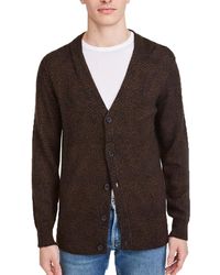7 For All Mankind - Animal Print Wool Cardigan Sweater - Lyst