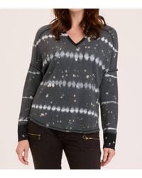 XCVI - Bullock V Neck Waffle Knit Pullover - Lyst