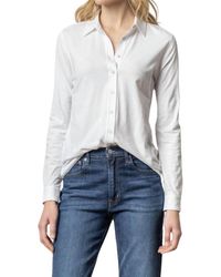 Lilla P - Long Sleeve Button Down Tee - Lyst