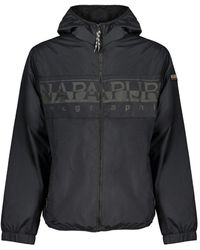 Napapijri - Sleek Waterproof Hooded Sports Jacket - Lyst