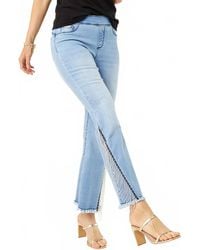 Coco + Carmen - Omg Flare Jeans With Rhinestone Fringe - Lyst