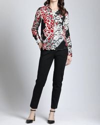 Apny - Abstract Print Button Up Top - Lyst