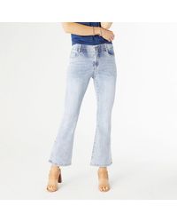 Coco + Carmen - Omg Zoey Zip Flare Jeans With Side Slit - Lyst
