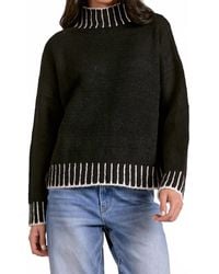 Elan - Whipstitch Edge Solid Sweater - Lyst