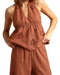 Miou Muse - Desert Bloom Halter Top - Lyst